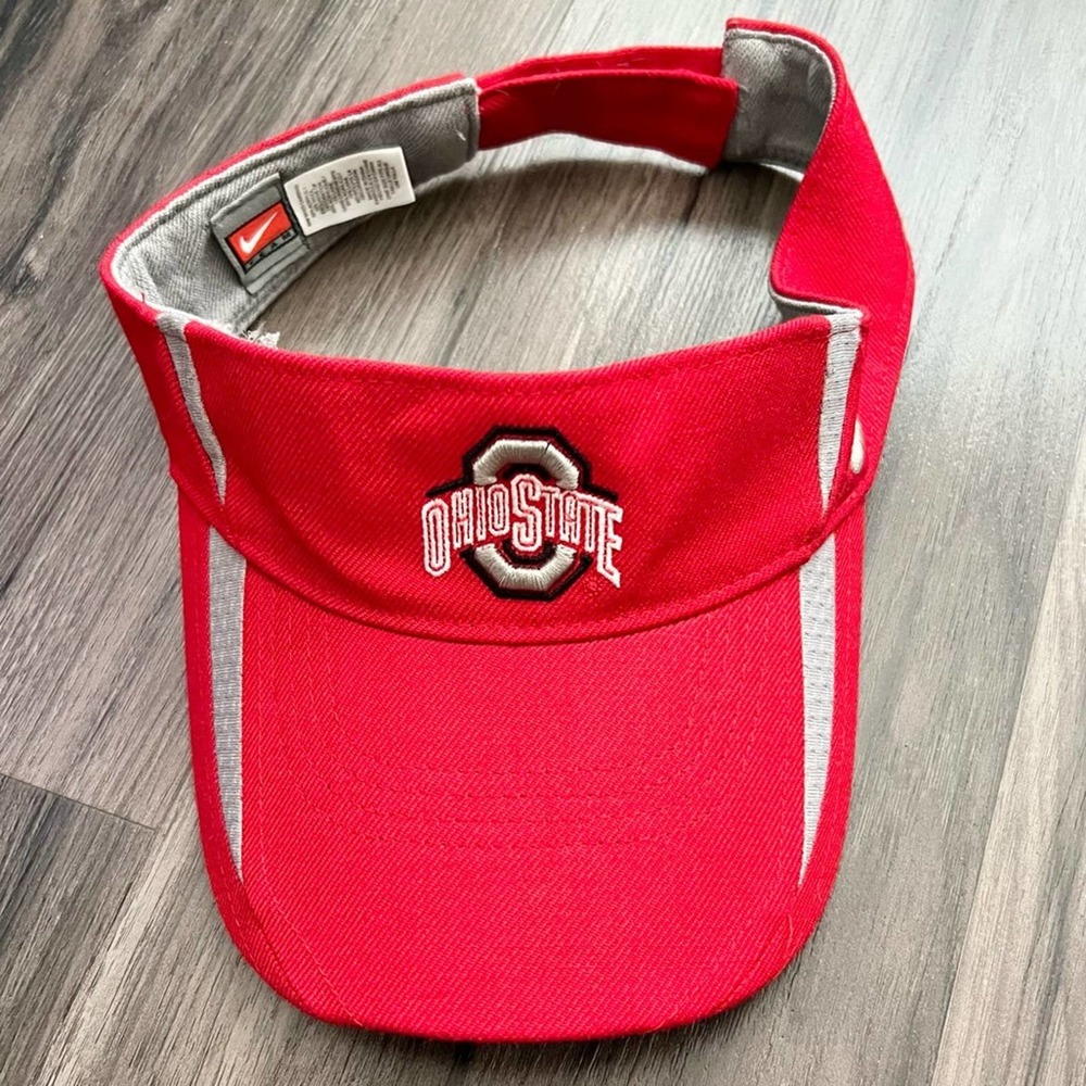 Nike Ohio State University Visor Hat Buckeyes Football OSU